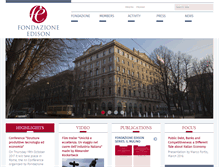 Tablet Screenshot of fondazioneedison.it